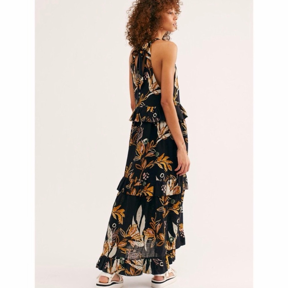 Free People Black Floral Maxi Dress - Picture 2 of 10